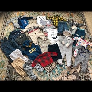 Lot of Baby Boy Clothes Size 3-6 Mos. (25 pieces)